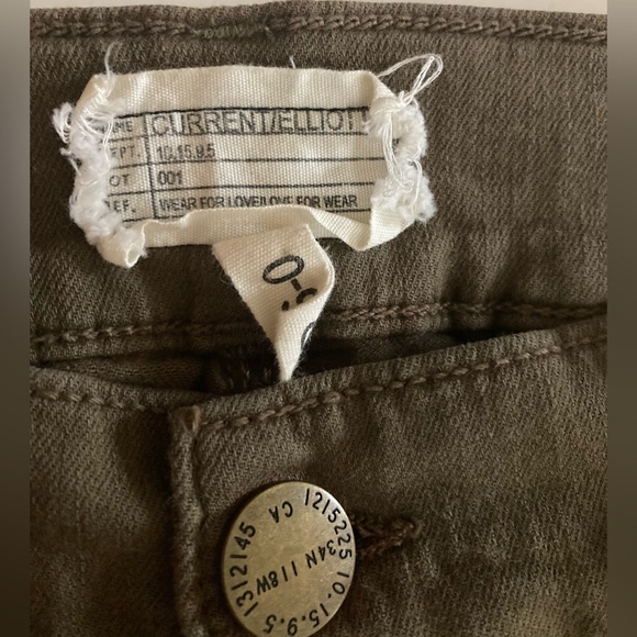 Current Elliott Lace Up Jodpur Legging Jean Olive size 26 - Picture 4 of 5